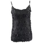 Origami Spaghetti Tank - Solid Black