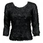 Origami Three Quarter - Solid Black