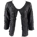 Origami One Button Cardigan - Solid Black