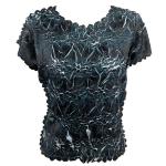Origami Cap Sleeve - Black-White