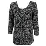 Magic Slinky Three Quarter - Leopard Black-White