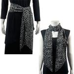 Magic Slinky Sash/Scarf - Leopard Black-White