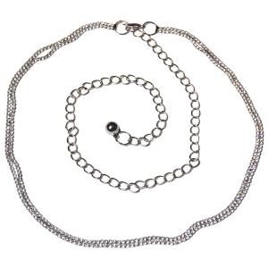 8709 Belts - Metal & Chain* 7116 - Silver Belt - Metal & Chain - 