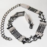 Belts - Metal and Chain - L6052 - White