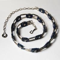 Belts - Metal and Chain - L6059 - Navy