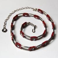 Belts - Metal and Chain - L6059 - Red