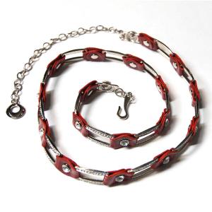 8709 Belts - Metal & Chain* L6059 - Red - 
