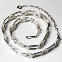 Belts - Metal and Chain - L6059 - White