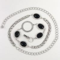 Belts - Metal and Chain - K7146 - Black