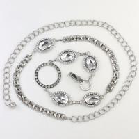 Belts - Metal and Chain - K7146 - Clear