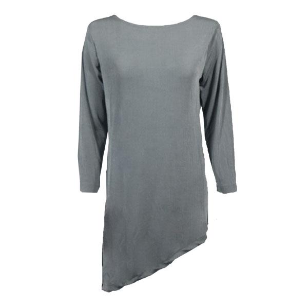Wholesale 1176 - Slinky Travel Tops - Asymmetric Tunic Silver - One Size Fits Most