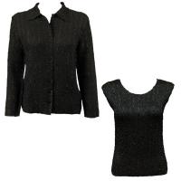 Twin Sets Silky Touch - Blouse / Cap Sleeve - Solid Black
