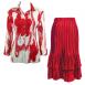 Red on White - Red Skirt