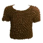 Gourmet Popcorn For Kids-Tiny Bubbles Short Sleeve - Brown