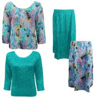 Sets Magic Crush Silky Touch - Two TQ / Calf Skirt - Tropical Breeze - Bright Teal