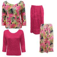 Sets Magic Crush Silky Touch - Two TQ / Calf Skirt - Tropical Heat - Hot Pink