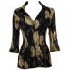 Black with Gold Leaves
