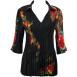 Paisley Floral Red on Black