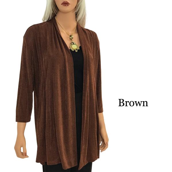 Wholesale 1246 - Sleeveless Slinky Tops  Brown - One Size Fits Most