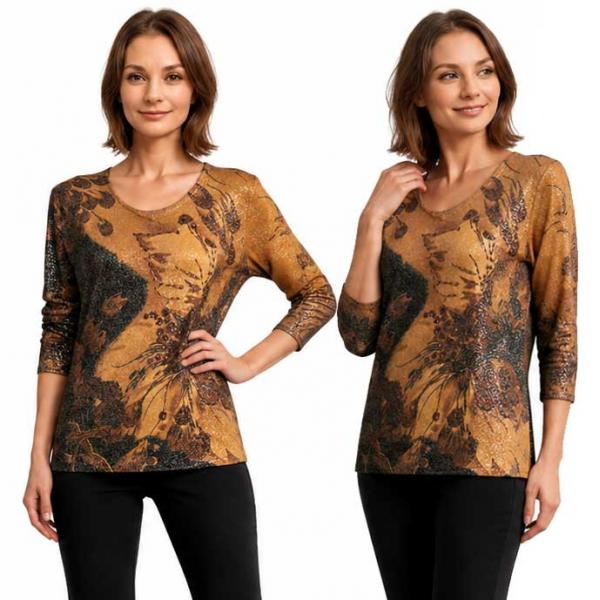 1227 - Beaded Long Sleeve Tops - #043<br>
Peacock Feathers Metallic Floral - Black-Gold One Size Fits Medium to Large 1227 - Beaded Long Sleeve Tops #043<br>
Peacock Feathers Metallic Floral - Black-Gold - One Size Fits Medium to Large