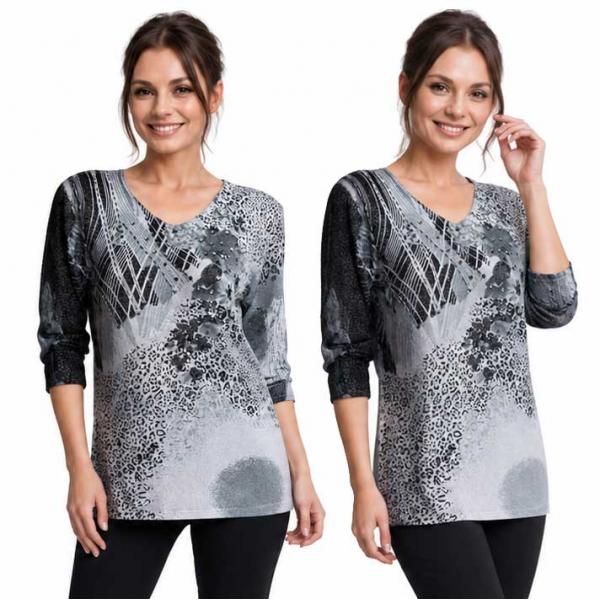 1227 - Beaded Long Sleeve Tops - #013<br>
Cheetah Metallic Floral - Black-Grey One Size Fits Medium to Large 1227 - Beaded Long Sleeve Tops #013<br>
Cheetah Metallic Floral - Black-Grey - One Size Fits Medium to Large