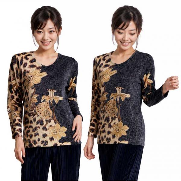 1227 - Beaded Long Sleeve Tops - #021<br>
Daffodil Metallic - Black-Tan MB One Size Fits Medium to Large 1227 - Beaded Long Sleeve Tops #021<br>
Daffodil Metallic - Black-Tan MB - One Size Fits Medium to Large