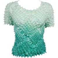 Spike Diamond Short Sleeve - Variegated Seafoam