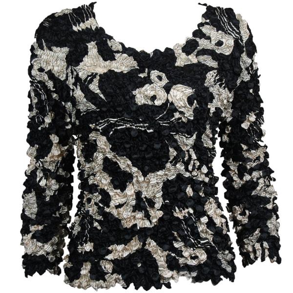 Wholesale 1233 - Coin Prints - Long Sleeve African Black-White - One Size Fits Most