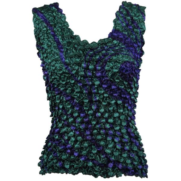 Wholesale 1234 - Coin Prints - Tank Top Swirl Green-Purple - One Size Fits Most
