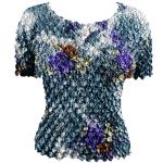 Floral Charcoal-Purple