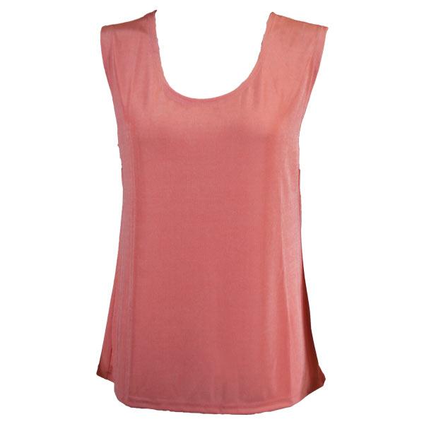 Wholesale 1246 - Sleeveless Slinky Tops  Light Pink - One Size Fits Most