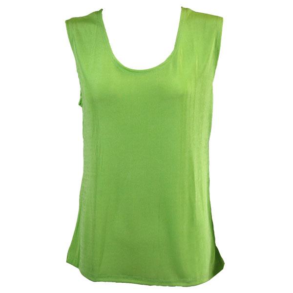 Wholesale 1246 - Sleeveless Slinky Tops  Lime - One Size Fits Most