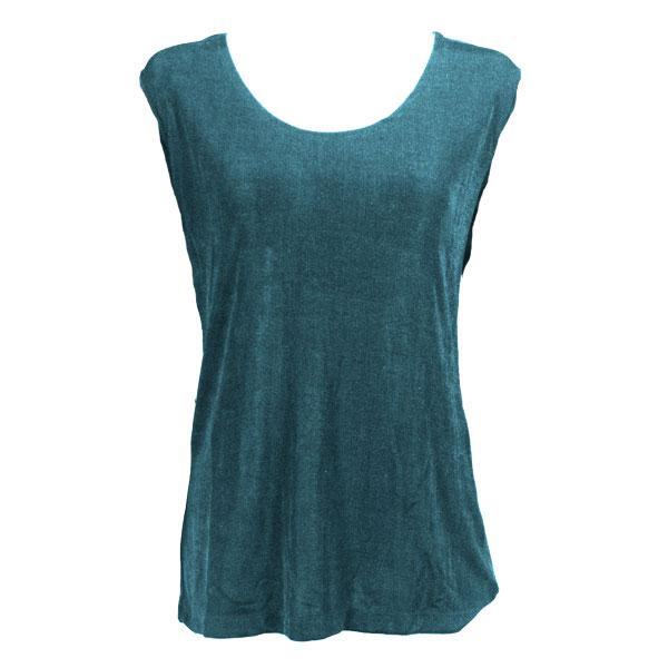 Wholesale 1246 - Sleeveless Slinky Tops  Teal - One Size Fits Most