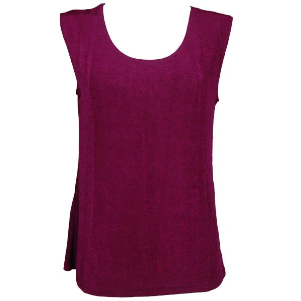Wholesale 1246 - Sleeveless Slinky Tops  Plum - One Size Fits  (S-L)