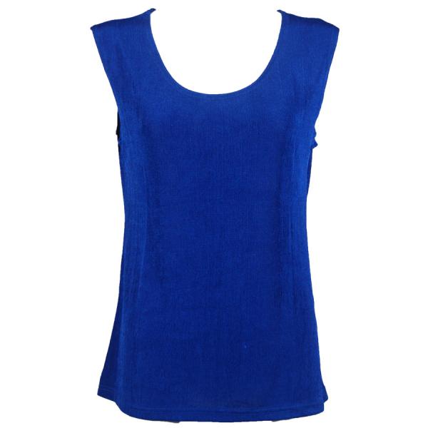 Wholesale 1246 - Sleeveless Slinky Tops  Blueberry - One Size Fits  (S-L)