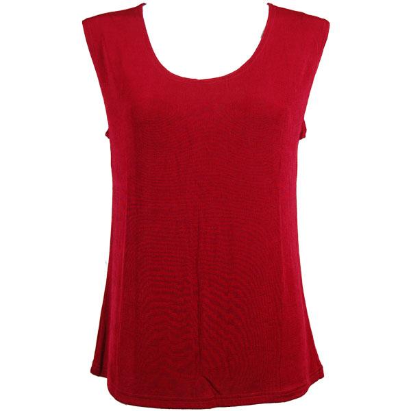 Wholesale 1246 - Sleeveless Slinky Tops  Cranberry - One Size Fits  (S-L)