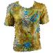 Abstract Zebra Gold-Blue