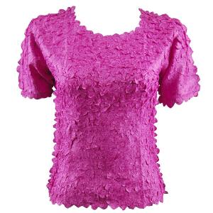 Wholesale 1255 - Petal Shirts - Short Sleeve  Solid Orchid - One Size Fits Most