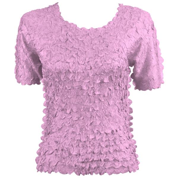 Wholesale 1255 - Petal Shirts - Short Sleeve  Solid Light Orchid - One Size Fits Most