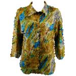 Abstract Zebra Gold-Blue