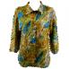 Abstract Zebra Gold-Blue