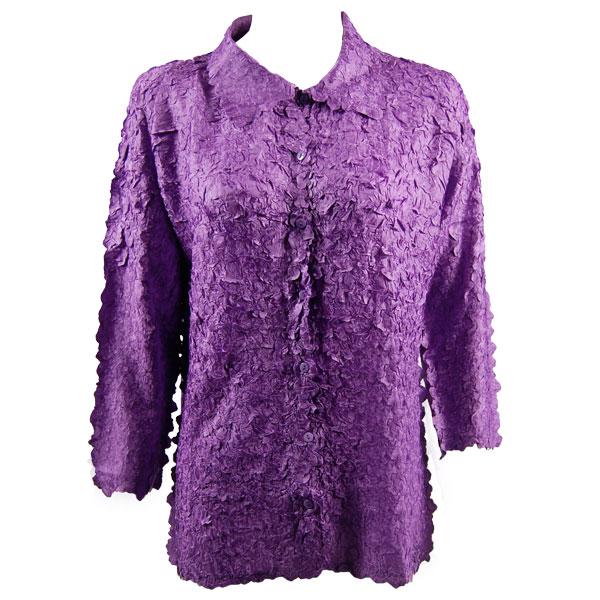 Wholesale 1258 - Petal Blouses Solid Purple - One Size (M/L)