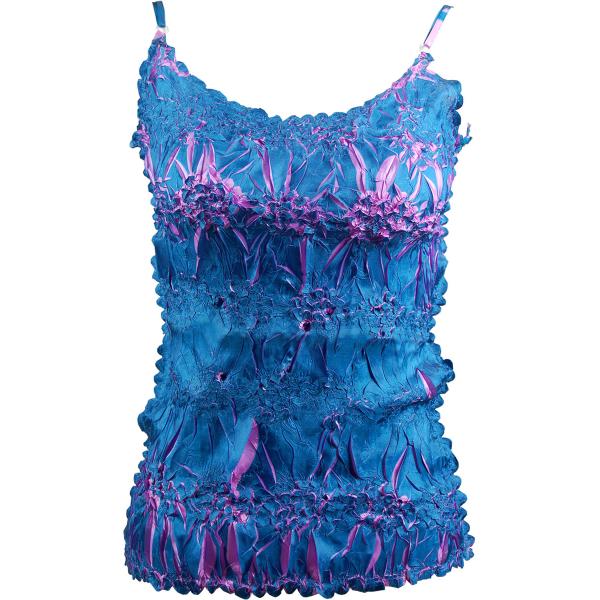 Wholesale 1270 - Origami Spaghetti Strap Tanks Dark Teal - Lilac - One Size Fits Most