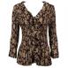 Floral Brown-Ivory