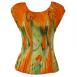Floral Watercolors - Green-Orange Floral Watercolors - Green-Orange