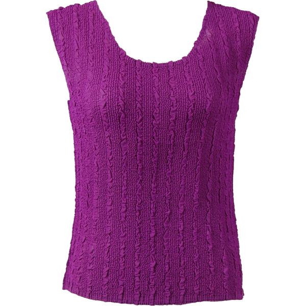 Wholesale 1291 -  Magic Crush Georgette Sleeveless Tops Solid Orchid  - Standard Size Fits (S-M)