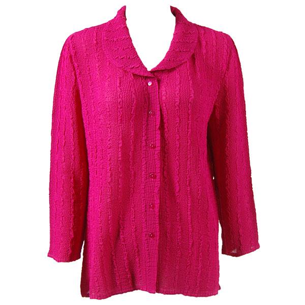 Wholesale 1292 -  Magic Crush Georgette Blouses Solid Magenta - One Size  Fits (S-M)