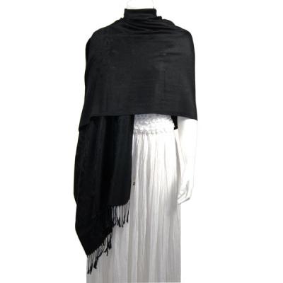 Mantones - c&Atilde;&shy;rculo, telar jacquar y Pashminas de Dos Tonos - Medusa - Black