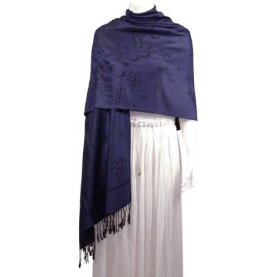 Mantones - c&Atilde;&shy;rculo, telar jacquar y Pashminas de Dos Tonos - Medusa - Midnight