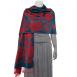 Butterflies and Flowers - Seagreen/Red